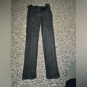 Jeans Colombiano levanta cola, stretch, color negro, size 7